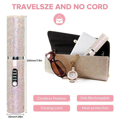 Mini Electric Hair Straightener-Curler